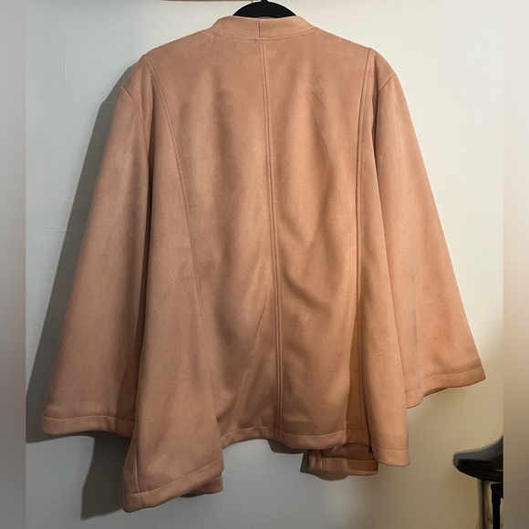 Banana Republic pale pink vegan suede Blazer size XL - Picture 5 of 5